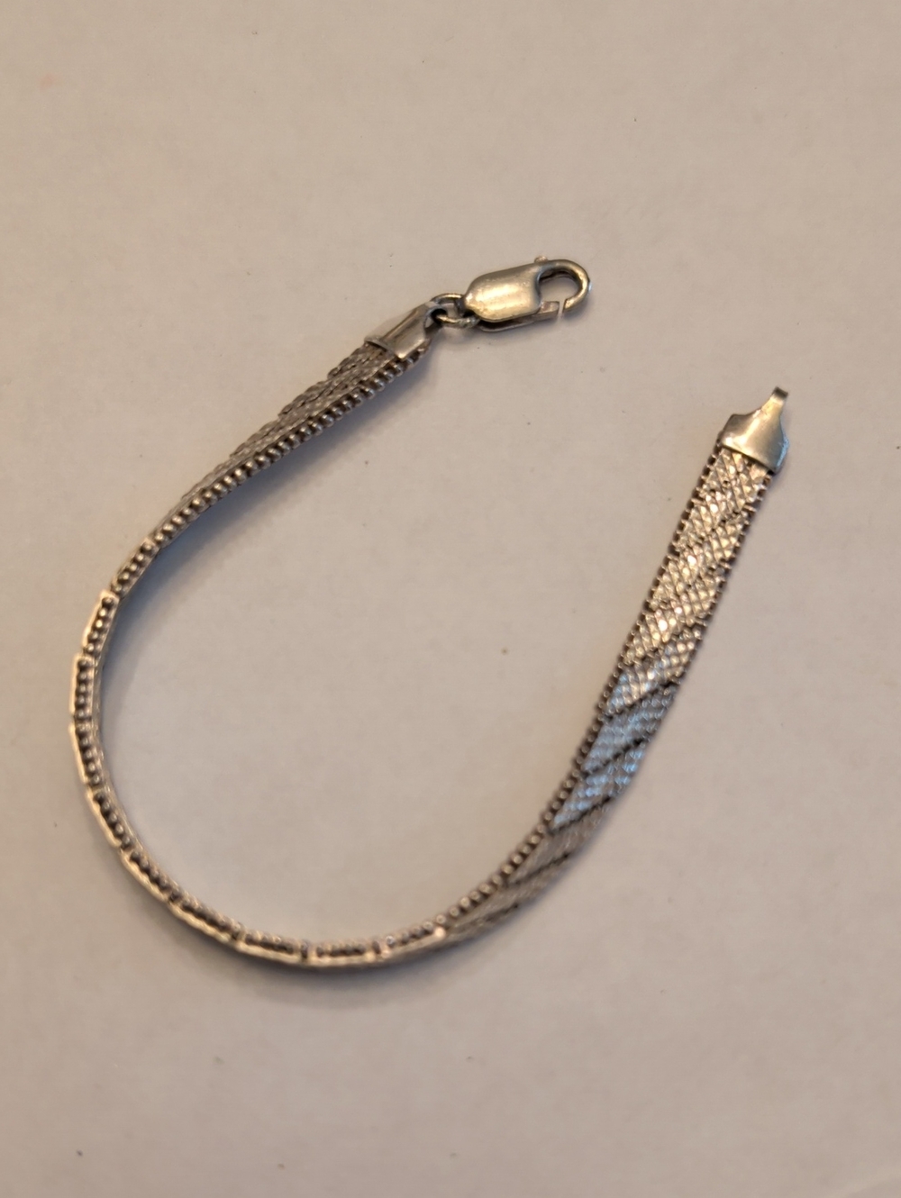 Milor Sterling Silver Braided Mesh Bracelet